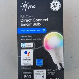 NEW NIB GE Cync Direct Connect Smart Light Bulb A19 LED Color Changing